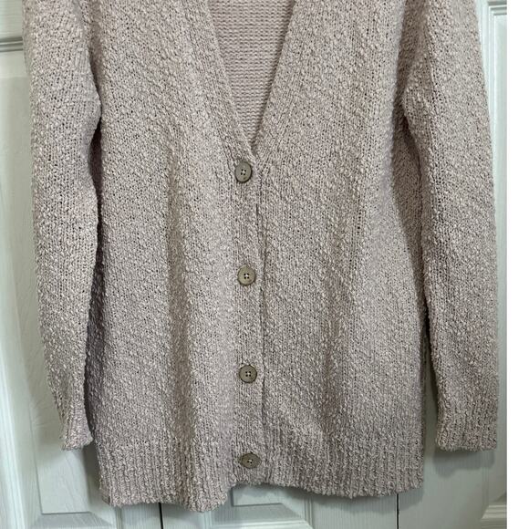 Barefoot Dreams Pink Cozy Button Front Cardigan XS - Picture 2 of 6